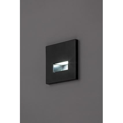 Rabalux - LED осветително тяло за стълбище LED/1W/230V 3000/4500/6500K черно