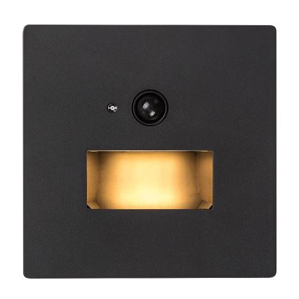 Rabalux - LED стълбищно осветително тяло с датчик за движение и сумрак LED/1W/230V 3000/4500/6500K черно