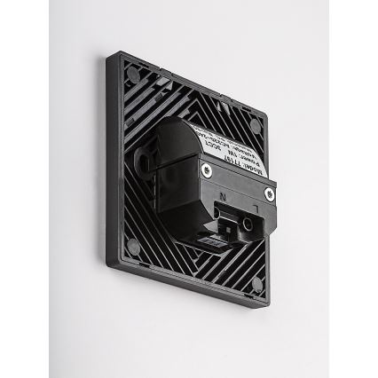Rabalux - LED стълбищно осветително тяло с датчик за движение и сумрак LED/1W/230V 3000/4500/6500K черно