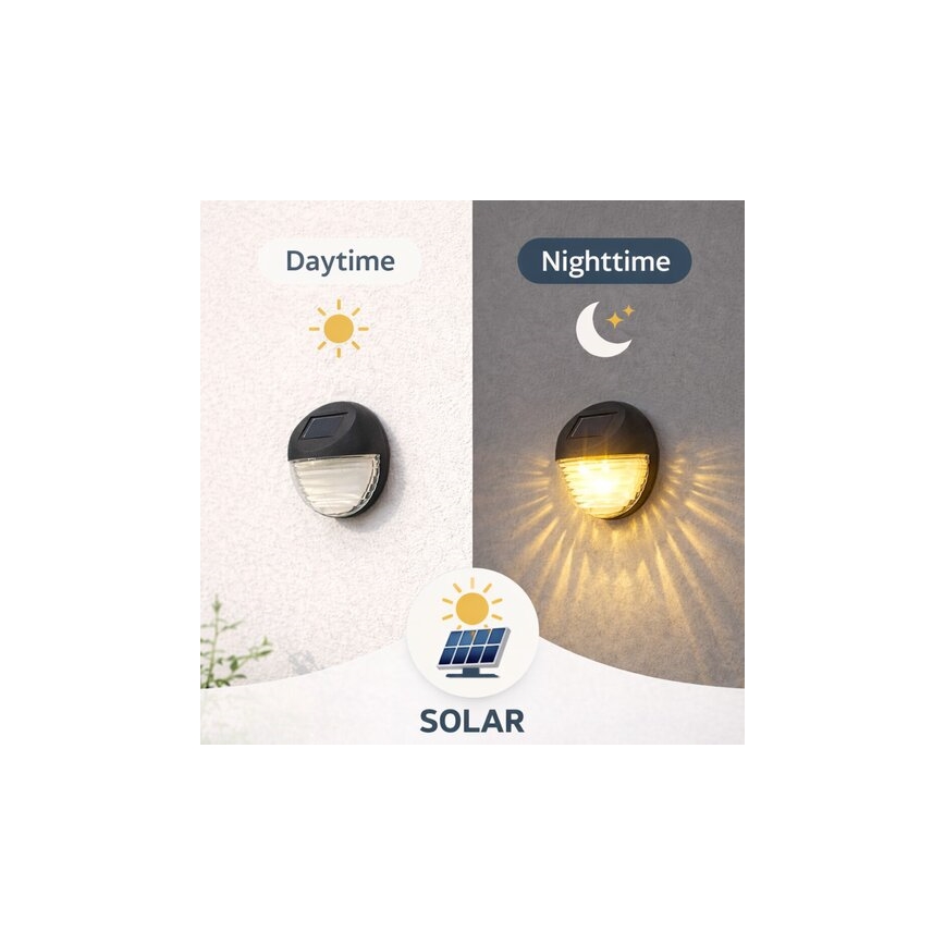 Rabalux - Комплект от 2 соларни LED стенни лампи LED/0,06W/1,2V 300 mAh IP44