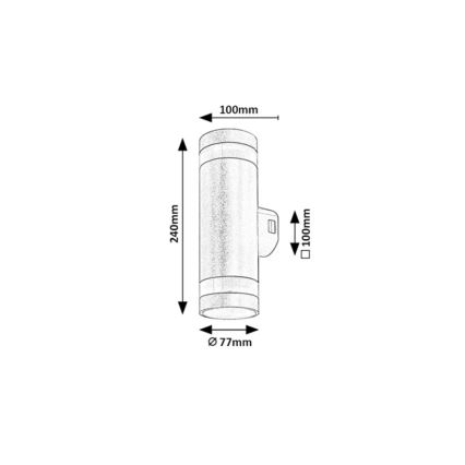 Rabalux - Външно стенно LED осветително тяло LED/16W/230V IP65 кафяво