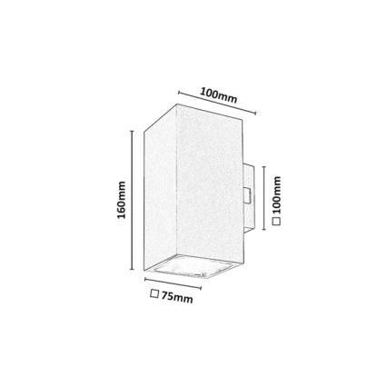 Rabalux - LED стенен осветител за външна употреба LED/18W/230V 2700/4000/6500K IP65