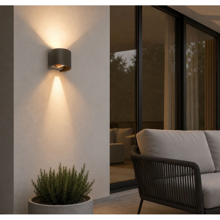 Rabalux - LED външна стенна лампа LED/5W/230V 2700/4000/6500K IP54 бежова