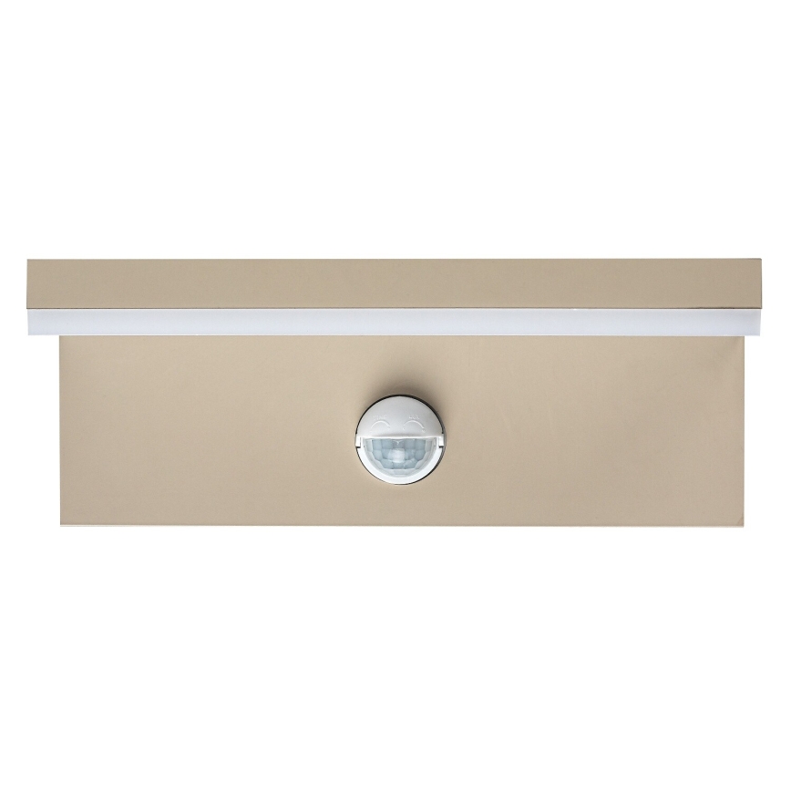 Rabalux - LED външно стенно осветително тяло с вграден сензор LED/9W/230V IP54 бежово