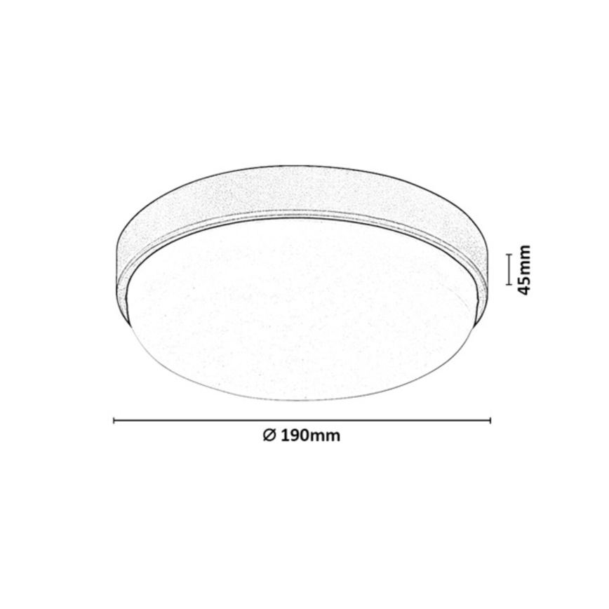 Rabalux - LED външно таванно осветително тяло LED/14W/230V IP54 черно