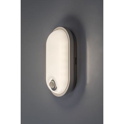 Rabalux - LED външно таванно осветително тяло със сензор LED/15W/230V IP65 бяло