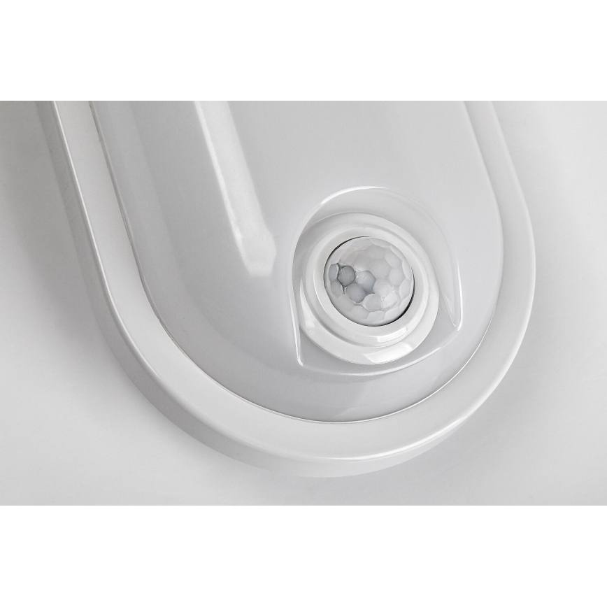 Rabalux - LED външно таванно осветително тяло със сензор LED/15W/230V IP65 бяло