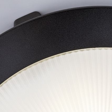 Rabalux - Външно таванно осветително тяло със сензор за движение, 1xE27/9W/230V, IP65, Ø 30 см, черно