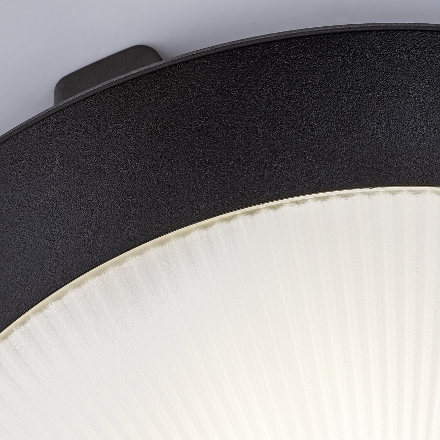 Rabalux - Външно таванно осветително тяло със сензор за движение, 1xE27/9W/230V, IP65, Ø 30 см, черно