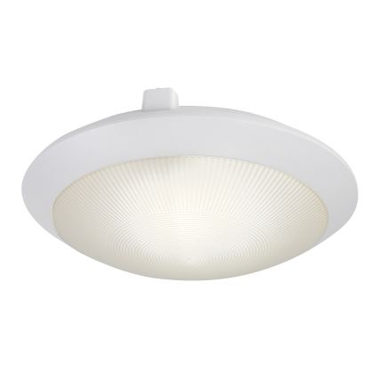 Rabalux - Външно таванно осветително тяло със сензор за движение 1xE27/9W/230V IP65 Ø 30 см бяло