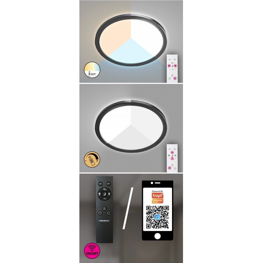 Rabalux - LED Димируема екстериорна лампа LED/15W/230V Wi-Fi Tuya 2700-6500K IP44 + дистанционно