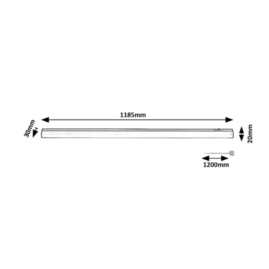 Rabalux - LED Лампа за под кухненски шкаф LED/18W/230V 4000K 118 см
