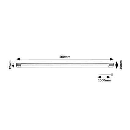 Rabalux - LED Димируема лампа за под кухненски шкаф със сензор LED/8W/230V 3000K 50 cm