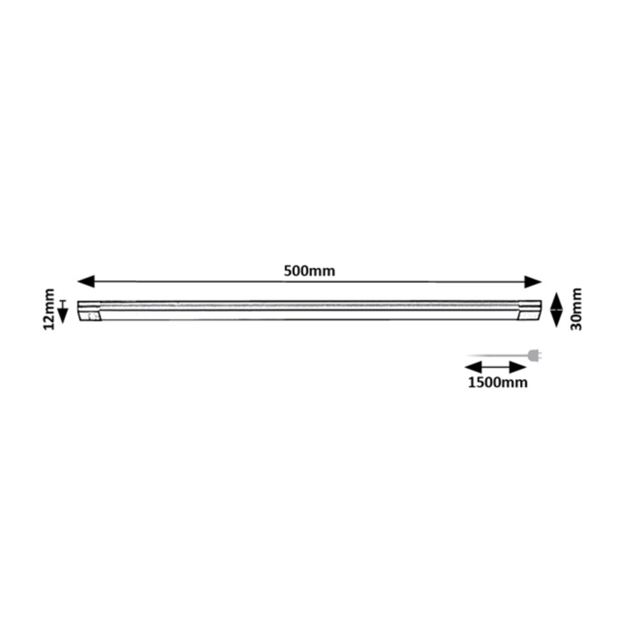 Rabalux - LED Димируема лампа за под кухненски шкаф със сензор LED/8W/230V 3000K 50 cm