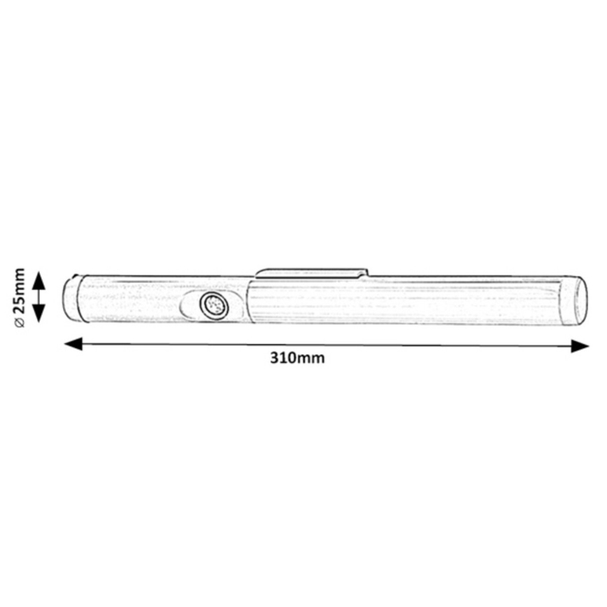 Rabalux - LED Лампа за под кухненски шкаф със сензор LED/3W/3,7V 4000K 1800 mAh