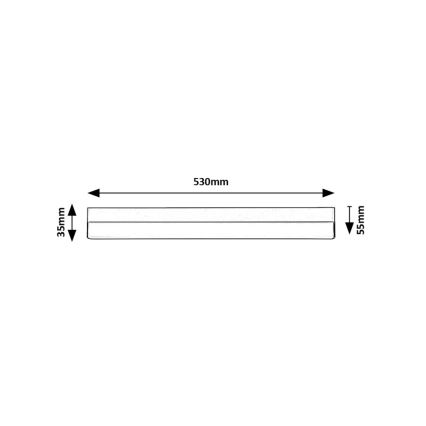 Rabalux - LED Лампа за под кухненски шкаф LED/14W/230V 4000K 53 см черен