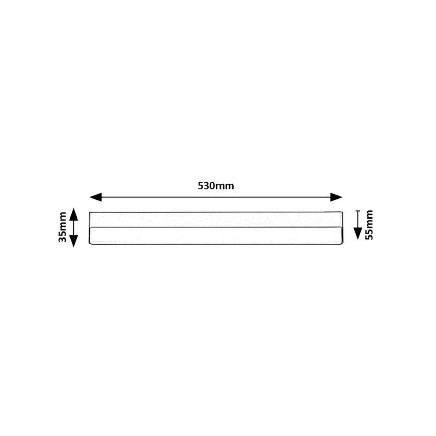 Rabalux - LED Лампа за под кухненски шкаф LED/14W/230V 4000K 53 см черен