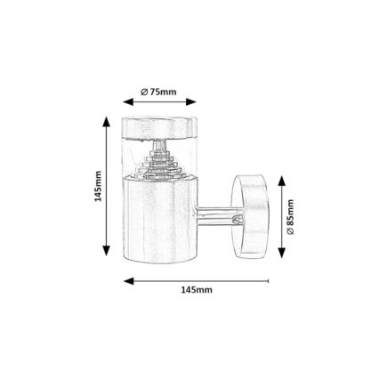 Rabalux - LED Екстериорен аплик LED/7W/230V IP54