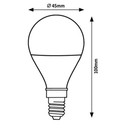 Rabalux - LED Крушка G45 E14/2W/230V 3000K Енергиен клас A