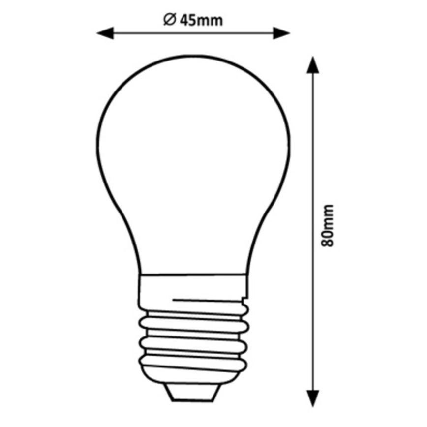 Rabalux - LED Крушка G45 E27/2W/230V 3000K Енергиен клас A