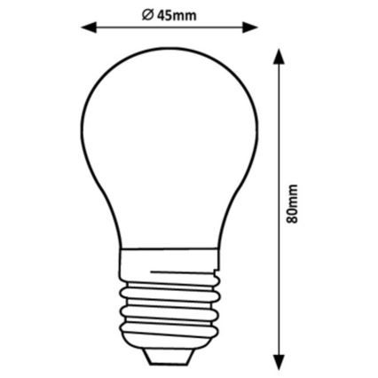 Rabalux - LED Крушка G45 E27/2W/230V 4000K Енергиен клас A