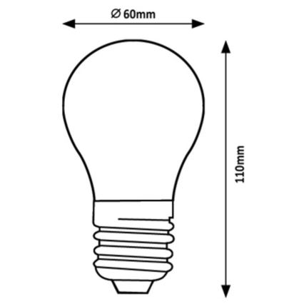 Rabalux - LED Крушка A60 E27/4W/230V 3000K Енергиен клас A