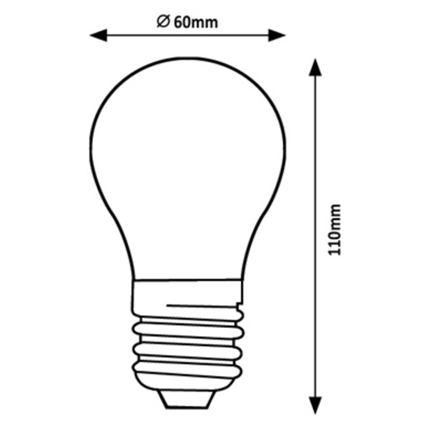 Rabalux - LED Крушка A60 E27/4W/230V 4000K Енергиен клас A