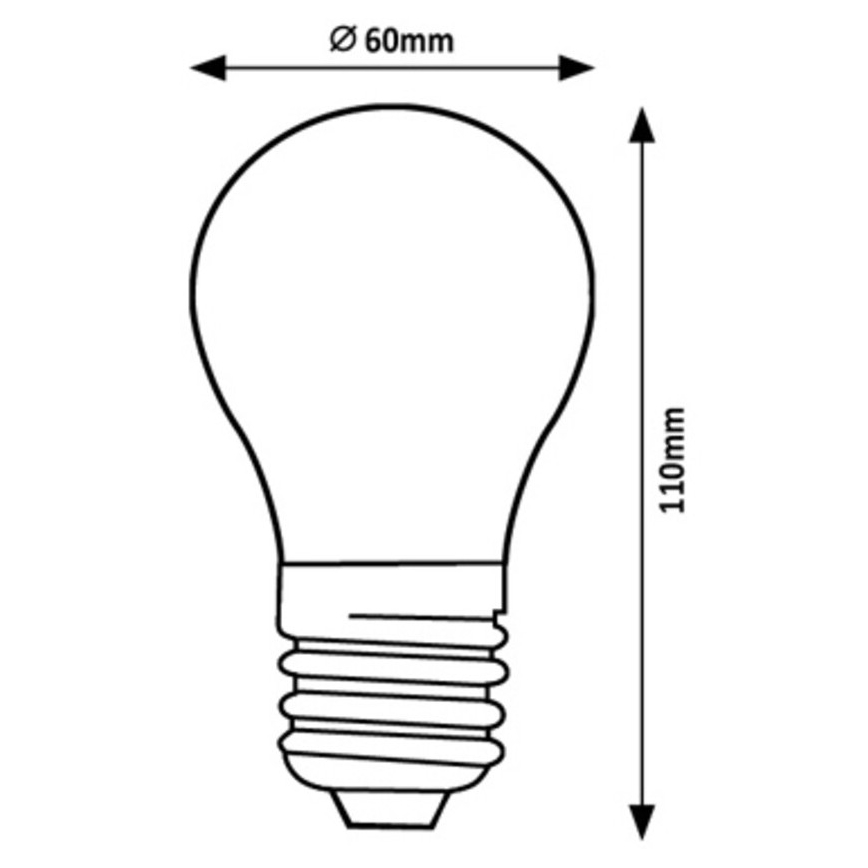 Rabalux - LED Крушка A60 E27/7W/230V 4000K Енергиен клас A