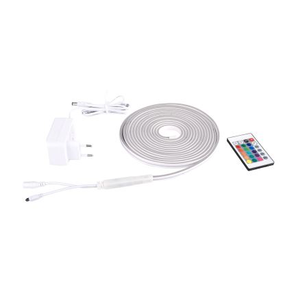 Rabalux - LED RGBW Димируема лента LED/21W/230V 5 m IP67 + дистанционно управление