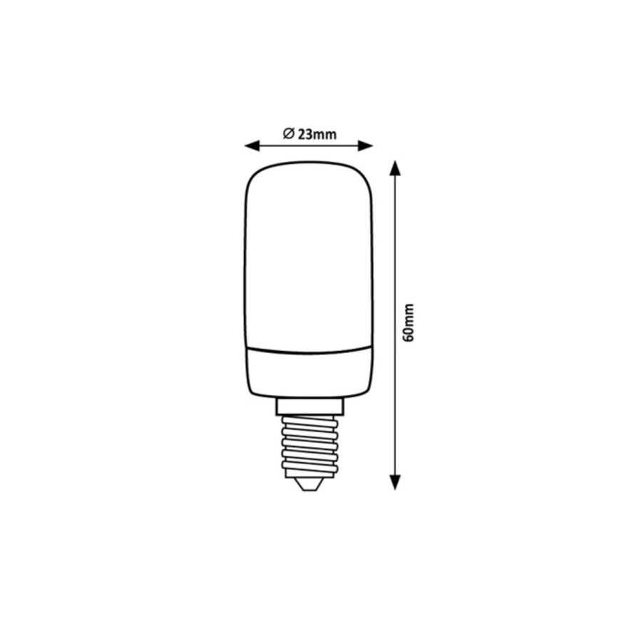 Rabalux - LED Крушка T20 E14/2W/230V 2700K