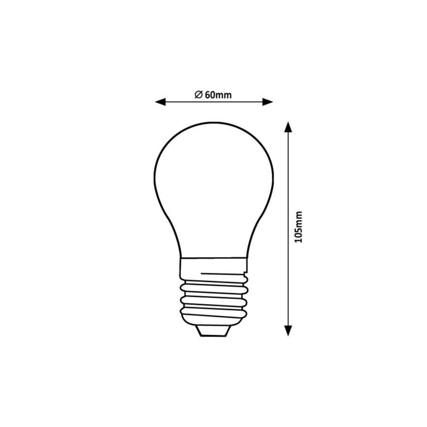 Rabalux - LED Крушка FILAMENT A60 E27/4W/230V 4000K Енергиен клас A
