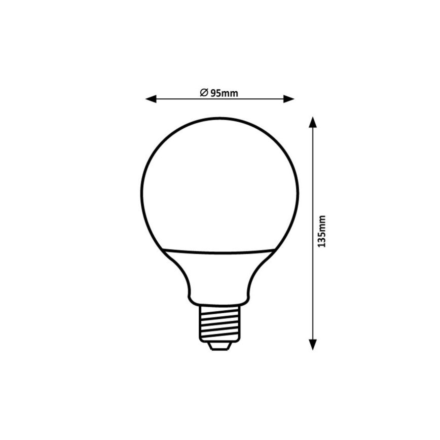 Rabalux - LED Крушка SMD G95/15W/230V 4000K