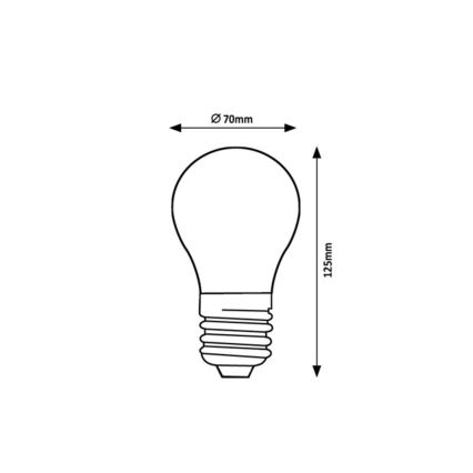 Rabalux - LED крушка FILAMENT A70 E27/18W/230V 4000K