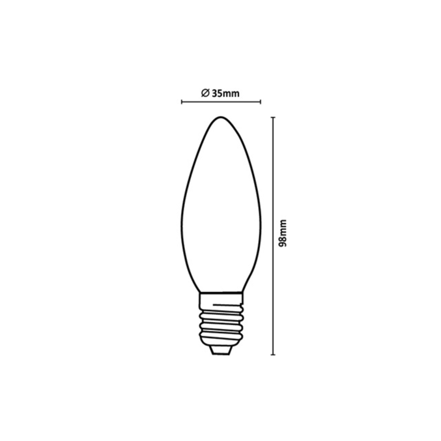 Rabalux - LED Крушка FILAMENT C35 E14/4W/230V 4000K