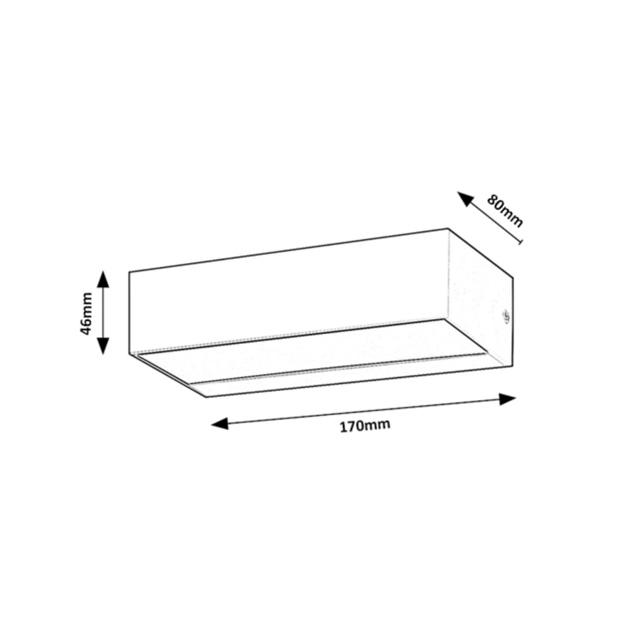Rabalux - LED Екстериорен аплик LED/10W/230V IP65