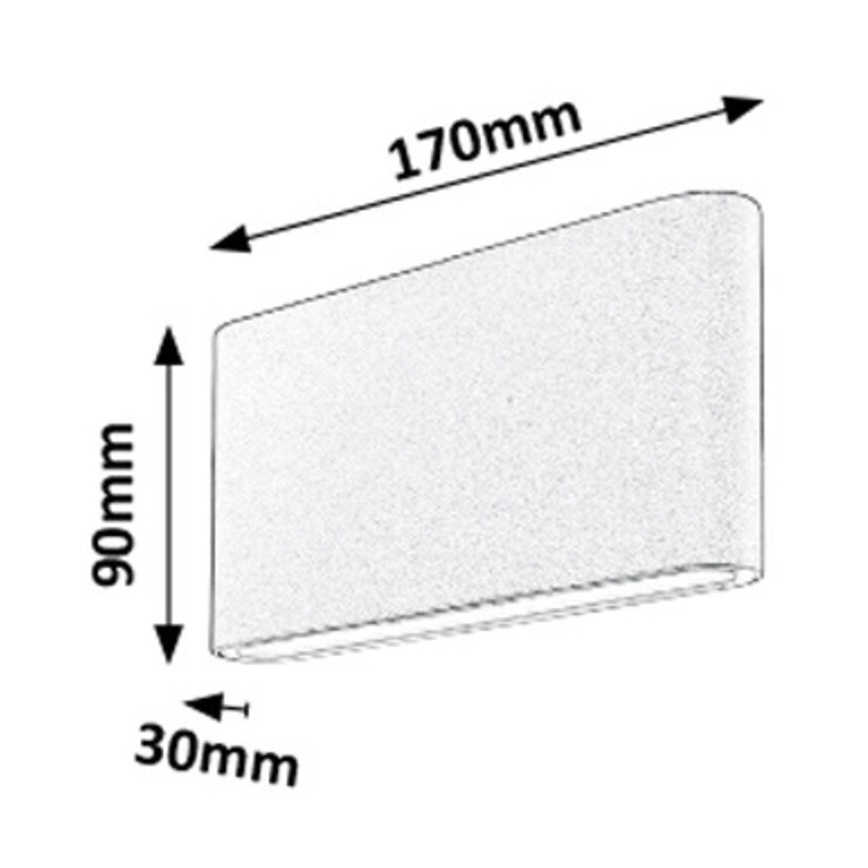 Rabalux - LED Екстериорна Стенна лампа 2xLED/6W/230V IP54 3000K