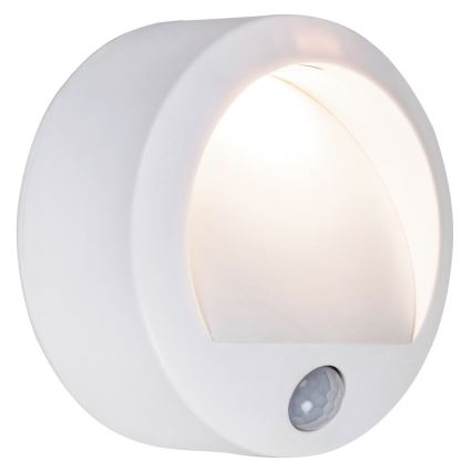 Rabalux - LED Екстериорна Стенна лампа със сензор LED/1,5W/3xAA бяла IP44