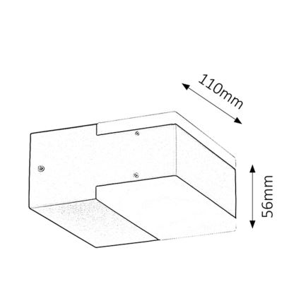 Rabalux 8060 - LED Екстериорна Стенна лампа BONA 2xLED/4,5W IP54