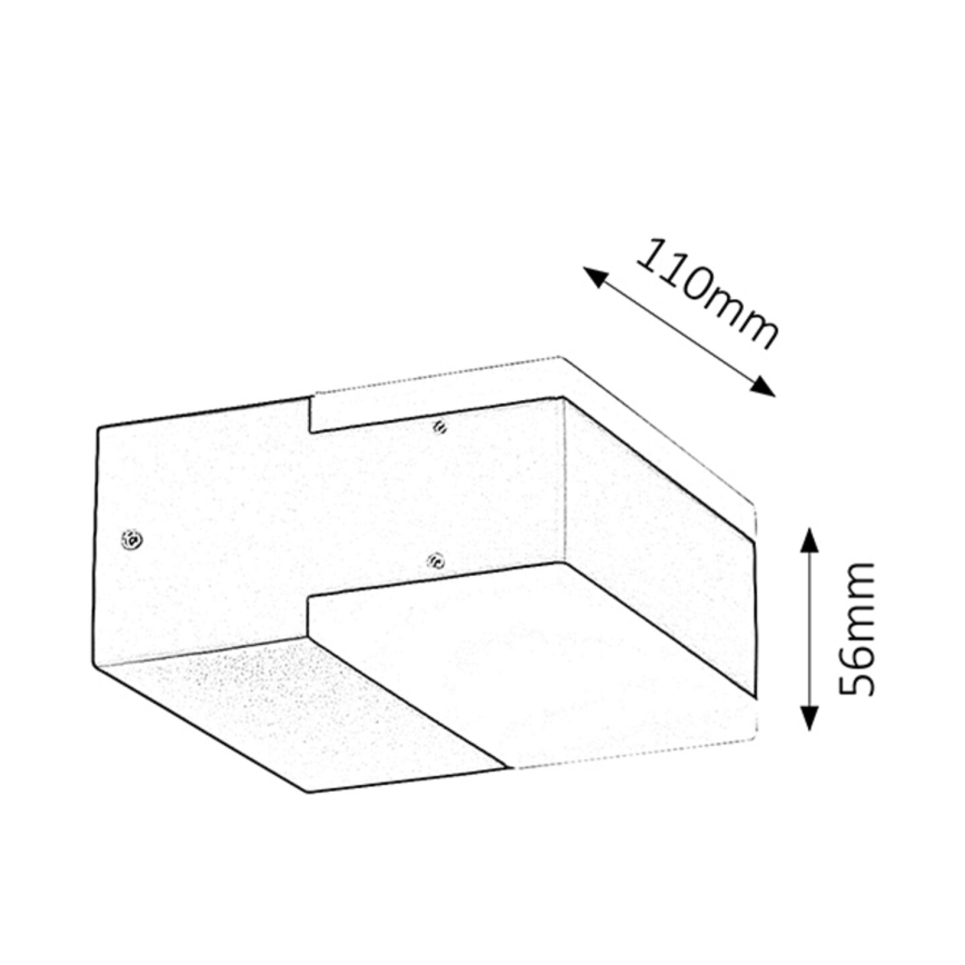 Rabalux 8060 - LED Екстериорна Стенна лампа BONA 2xLED/4,5W IP54