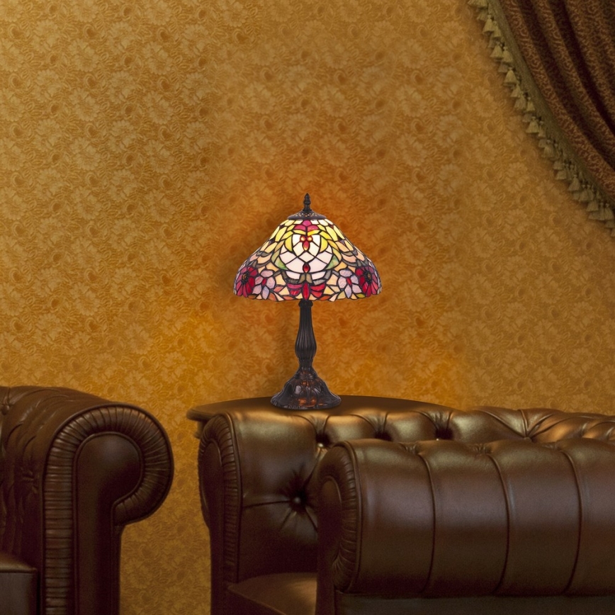 Rabalux - Витражна настолна лампа Tiffany 1xE27/60W/230V