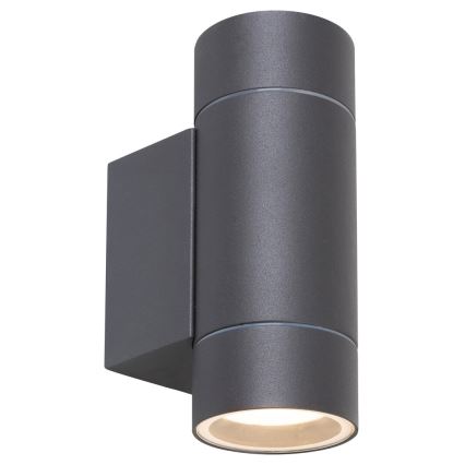 Rabalux - Екстериорна Стенна лампа 2xGU10/10W/230V IP54 сива