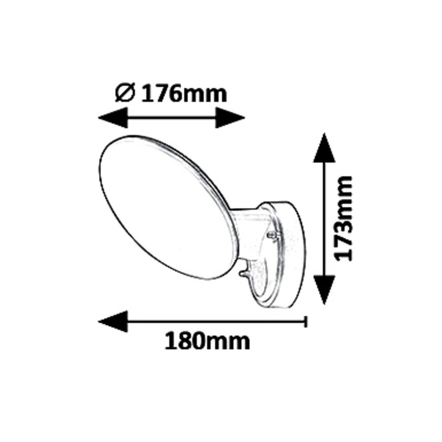 Rabalux 8134 - LED Екстериорна Стенна лампа VARNA LED/12W/230V IP54