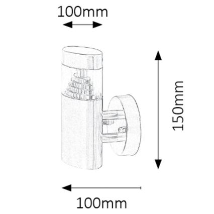 Rabalux - LED Екстериорна Стенна лампа LED/6W/230V IP44