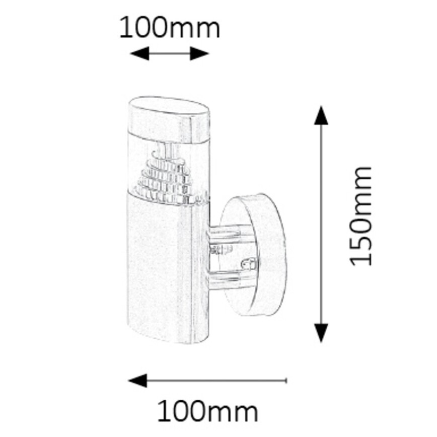 Rabalux - LED Екстериорна Стенна лампа LED/6W/230V IP44