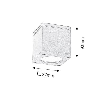 Rabalux - Екстериорна Лампа за таван 1xGU10/35W/230V IP54