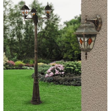 Rabalux - Екстериорна лампа 3xE27/60W/230V