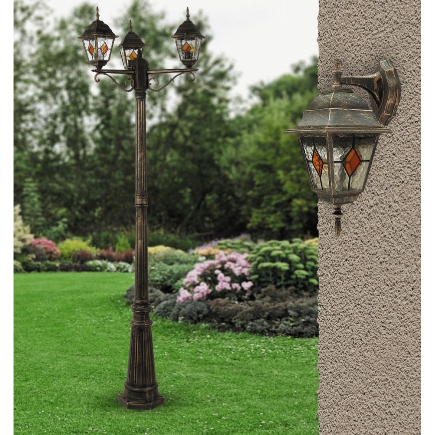 Rabalux - Екстериорна лампа 3xE27/60W/230V