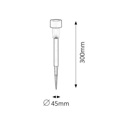 Rabalux - Соларна лампа LED/0,1W/1,2V IP44 40 mAh