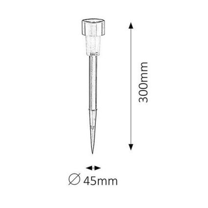 Rabalux - LED Соларна лампа 1xLED/0,1W/2xAAA IP44