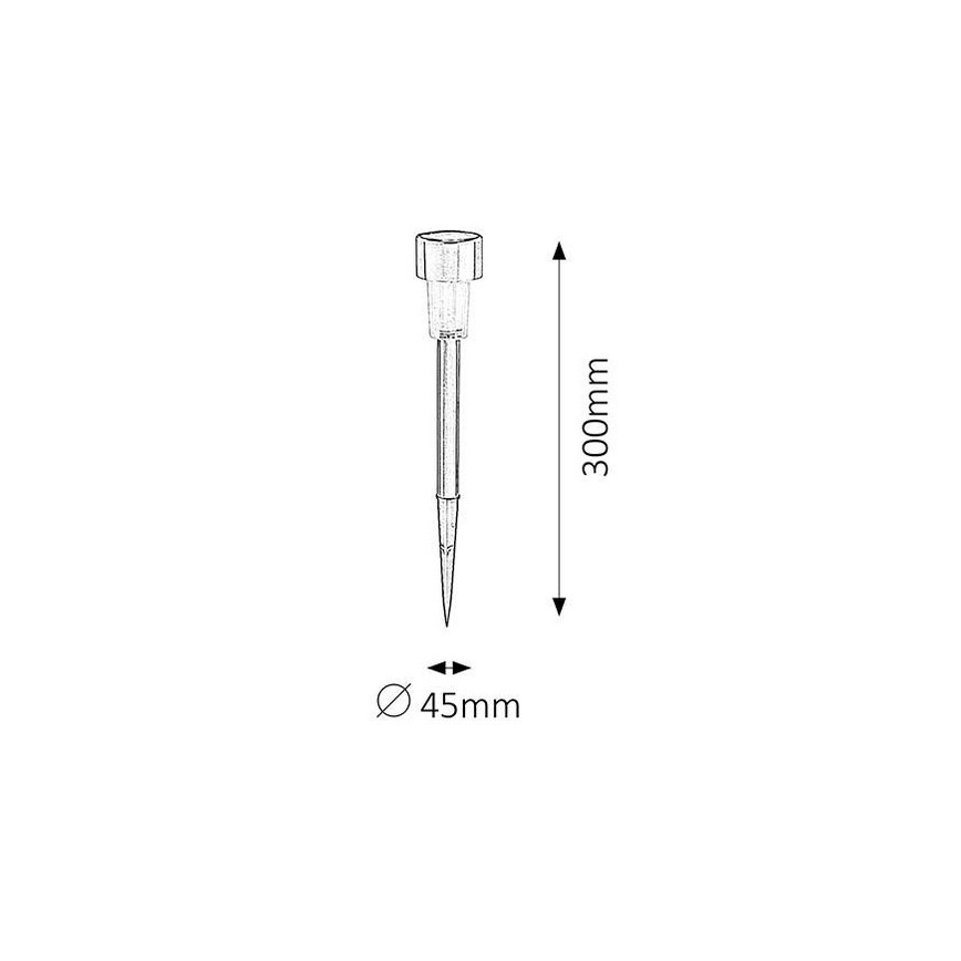 Rabalux - LED Соларна лампа 1xLED/0,1W/2xAAA IP44